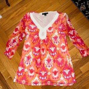 Retro Groovy INC International Concepts beaded retro tunic size medium